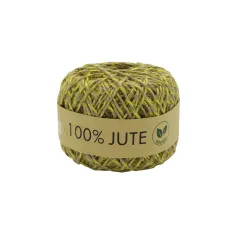 Two-Tone Jute Cord; 100% Jute; Yellow
